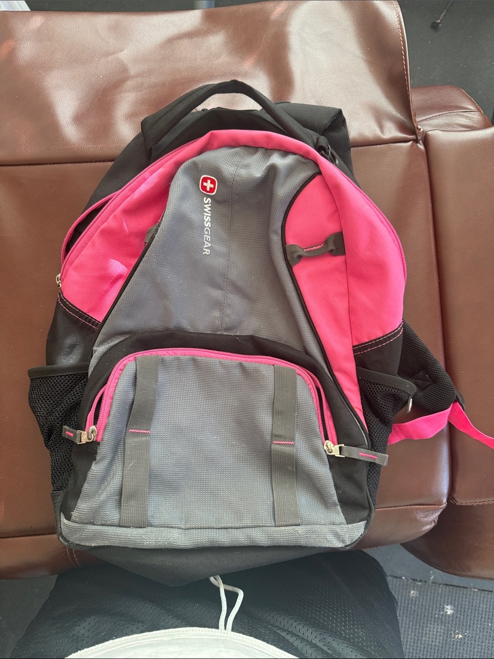 SwissGear Hot Pink and Gray Everyday Backpack